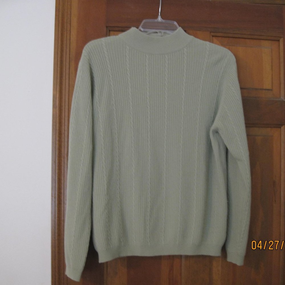 Charter Club 100% Cashmere  Lime Green Sweater-S